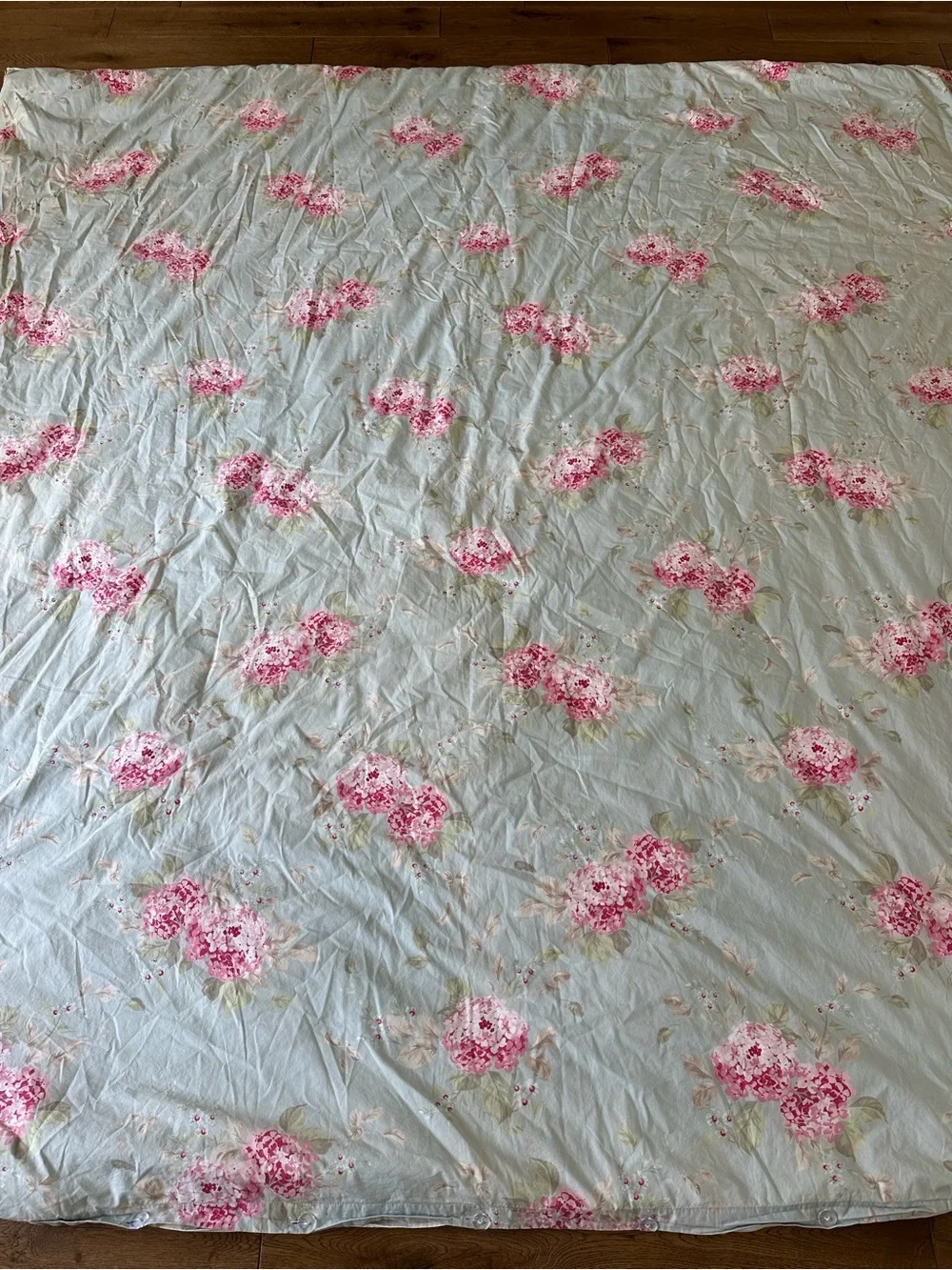 Simply Shabby Chic Belle Hydrangea 100% Cotton Duvet Cover with Insert Comforter